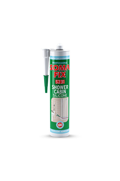 SOMAFİX 5231 DUŞAKABİN SİLİKONLU BEYAZ 280ML320 GR