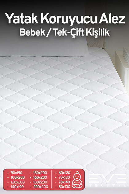 Kapitone Fitted Yatak Koruyucu Alez Tek Ve Çift Kişilik Kapitoneli Microfiber Yatak Alezi