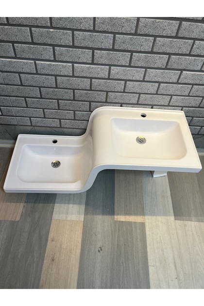 Abdest Lavabosu Taşı Sol Çukur Z Lavabo taşı 115 cm