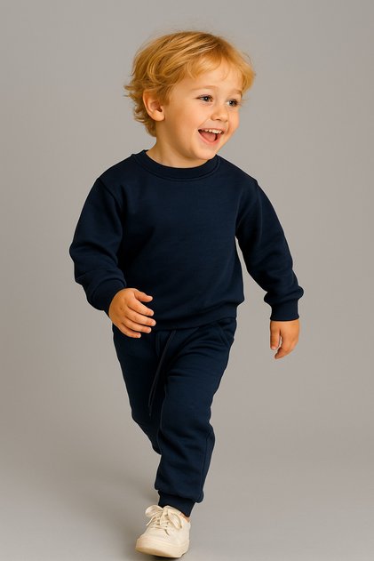 New Season Boy's Bottom-Top Set Solid Color