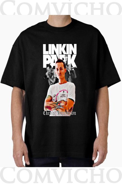 Unisex Linkin Park V1 Design Printed Oversize T-Shirt