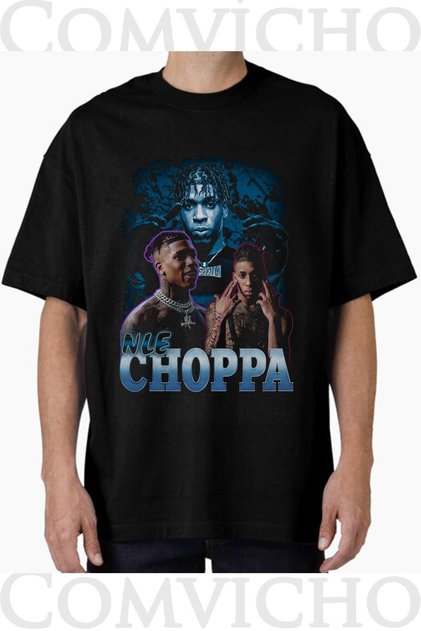 تي شيرت مطبوع بتصميم nle choppa v1 للجنسين