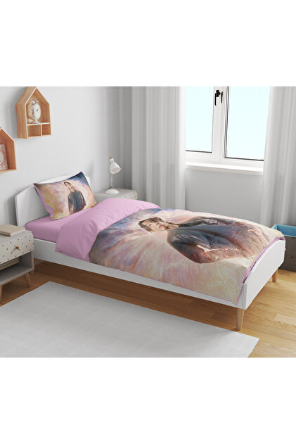 Erays Home Jeon Jungkook 3D Dijital Baskılı Tek Kişilik Çarşafsız