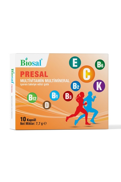 Dört Mevsim Multivitamin – Vitamin C, D, E, B Kompleks, Magnezyum ve Çinko İçerikli – 10 Kapsül