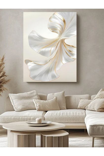 ALTIN YAPRAK KANVAS TABLO Yağlı boya Dokulu Yüksek kaliteli Kanvas Canvas Tablo