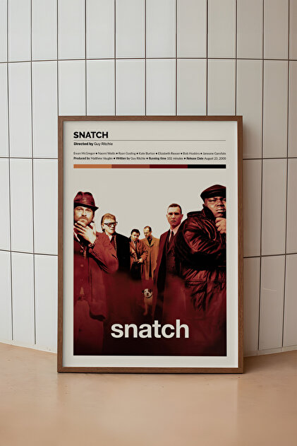Snatch Film Tasarımlı Çerçeve Poster