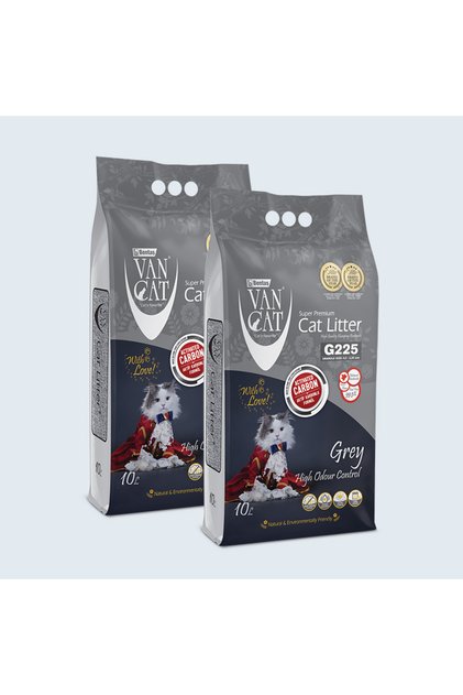Kedi Kumu G225 Grey (Aktif Karbonlu) (2 x 10 L)
