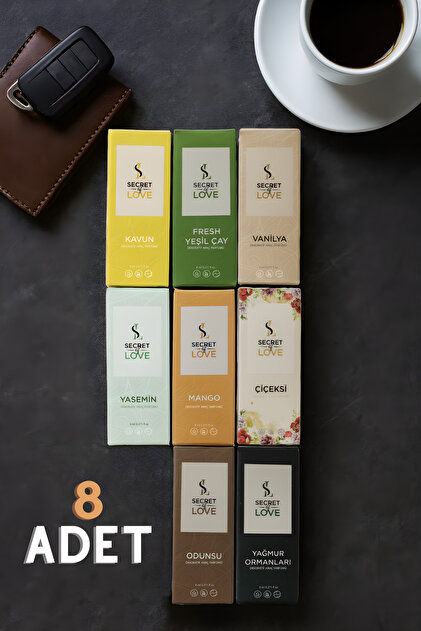 SECRET OF LOVE 8'li Dekoratif Araç Kokusu 8 ml - Fiyatı, Yorumları