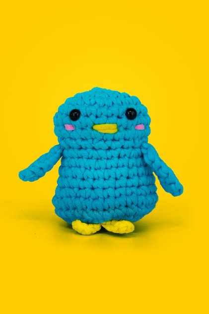 Pengu Örgü Öğrenme Kiti Penguen | Yeni Başlayanlar İçin Videolu Tığ İşi Amigurumi Penguen Örgü Seti