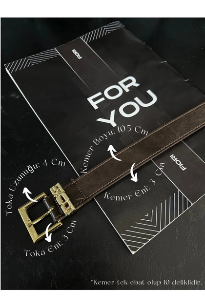 Lettered Bridge Gold Buckle Women's Belt, Pants Belt, Jacket Belt, Dress Belt, Shirt Belt