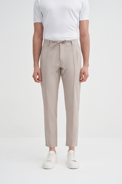 Jogger Sgz Trousers Straight Leg with Lace-Up Waist