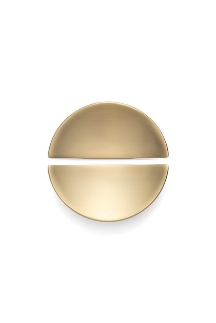 4716 Yarım Daire Kulp Oval Gold Branch Renk Tek Adet 32 Mm