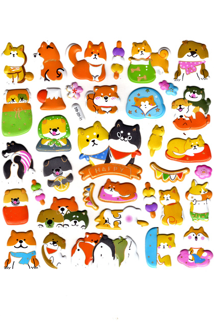Sticker Embossed Sticker Notebook, Planner Sticker (Syd231-11)-20X18Cm- Cute Cats