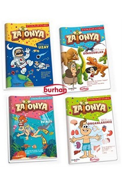 Burhan Yayınları Zatonya Etkinlikler Kitapları Seti (4 Kitap Set