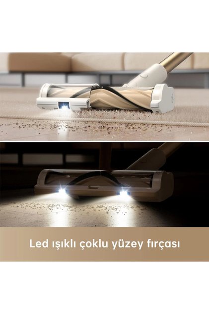 Şarjlı, LED aydınlatma başlıklı Dikey Süpürge