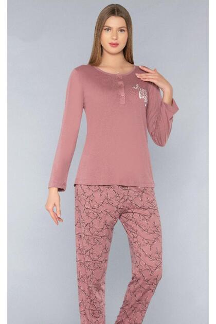 Long Sleeve Seasonal Pajama Set Viscose 790-53