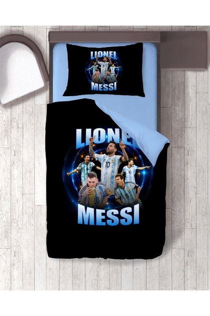 gift duvet cover messi 3d pattern printed single duvet cover set without sheets