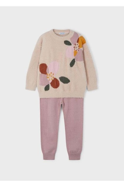 Female Child Knitwear Sweater Pants 2 Set 4553