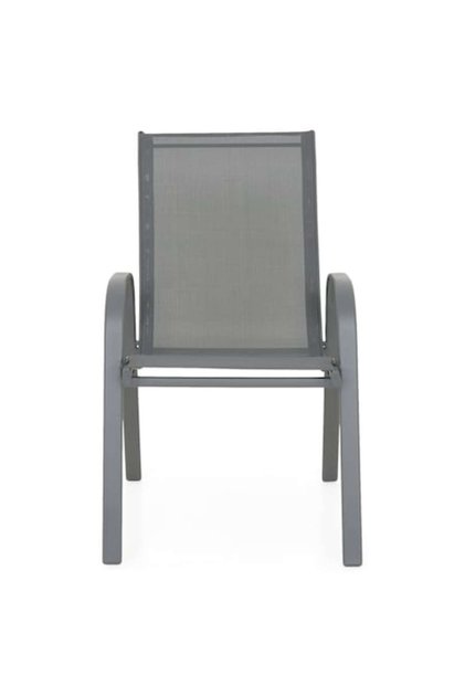 Scaun de grădină/terasă, BASIC, L.54 L.73,5 H.90,5, antracit/gri
