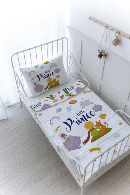 Organic Printed Baby (100X150) Quilt Set - for Baby Series - Little Prince and Fox