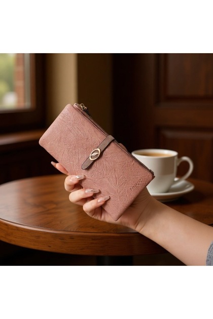 New Design Soft Texture Leaf Pattern Stylish Wallet