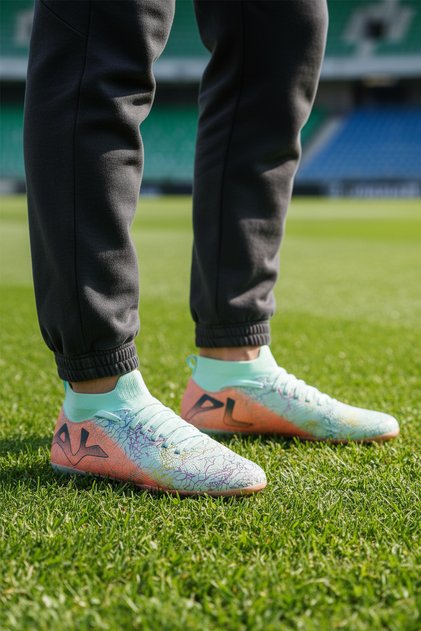 Mint Sock Lace-Up Men's Football Boots Mk-252-153 m