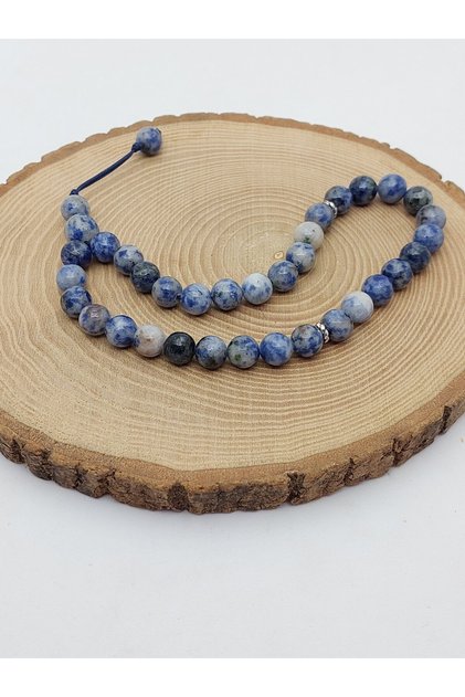 Sodalite Stone 33-Piece Special Design Prayer Beads 8mm (1914)