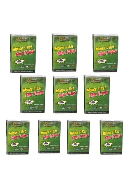 Set de 10 capcane adezive pentru șoareci, tip carte