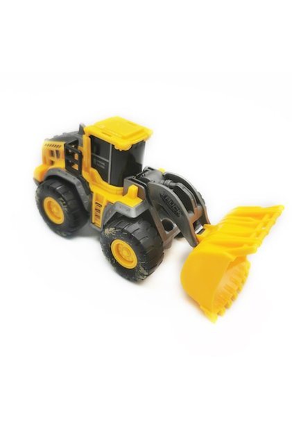 Buldozer-excavator de jucărie cu cupă, 12 cm, VisionXXI