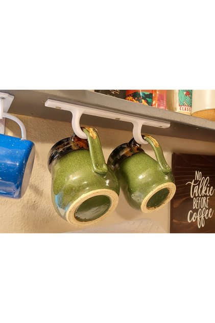 Cup and Mug Hanger under Kitchen Cabinet – Practical Organizer Hanger Bracket