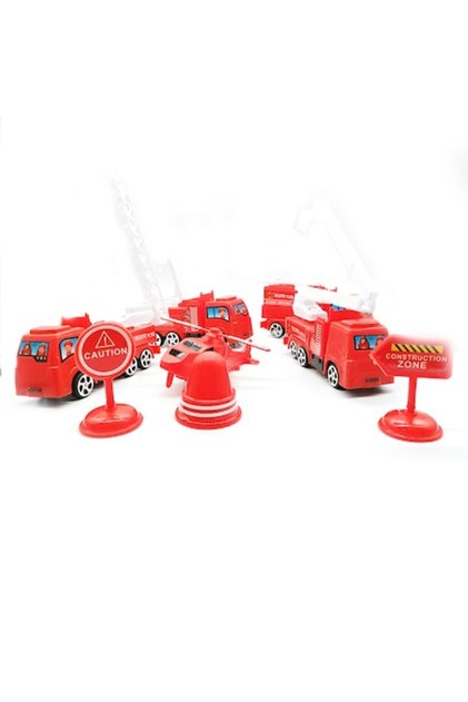 Set vehicule pompieri, 6 piese