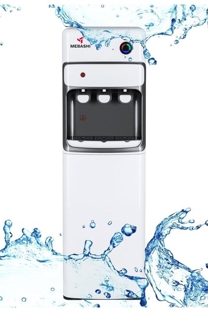 Japan Cold and Hot Water Dispenser, Top Load Water Dispenser, Instant Hot and Cold Water,(1220W) Silver, 1 Year (ME-WD8005)