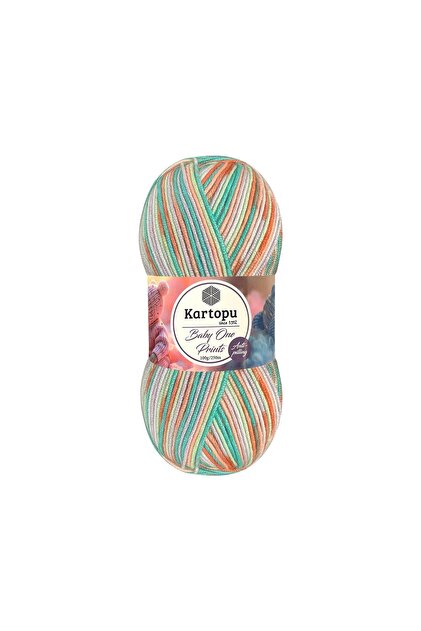 Kartopu Baby One Prints Ebruli Tüylenmeyen Bebek Yünü B59161