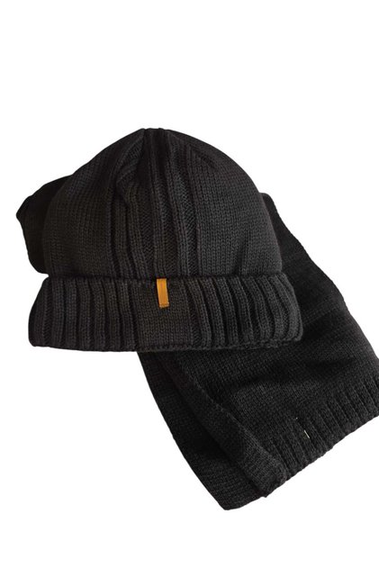 Men's Adult Scarf Beanie 2-Piece Set