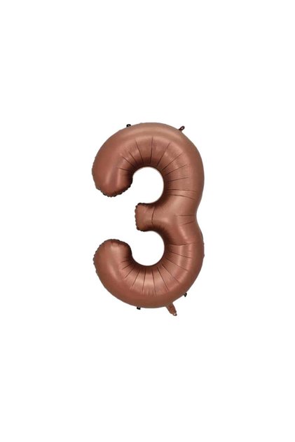 İstoç Brown Color Number Foil Balloon 76 cm - 3