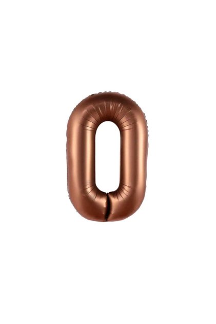 İstoç Brown Color Number Foil Balloon 76 cm - 0