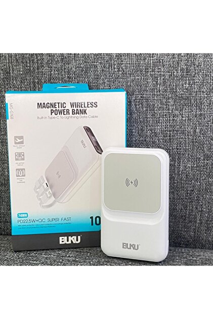 Buku Magsafe Manyetik Kablosuz & kablolu Powerbank - Fiyatı, Yorumları