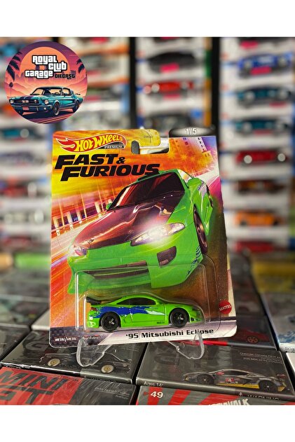 HOT WHEELS '95 MITSUBISHI ECLIPSE - FAST AND FURIOUS - PREMIUM