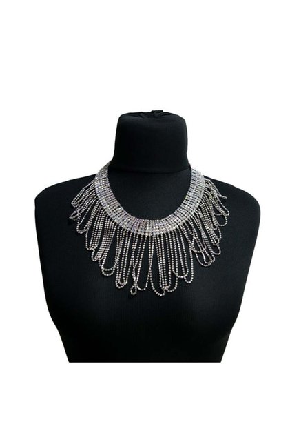 Colier Plastron cu pietre semipretioase, la baza gatului,