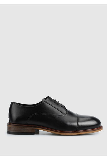Black Leather Men's Shoes