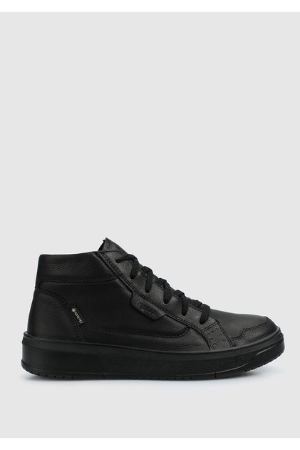 Black Leather Women's Outdoor Boots