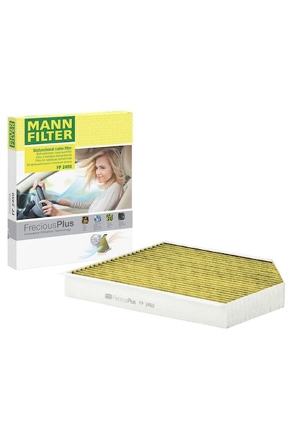 Filtru de aer habitaclu MANN cu carbon activ, antialergic, efect fungicid pentru Audi A4 B8, A5, Q5 și Porsche