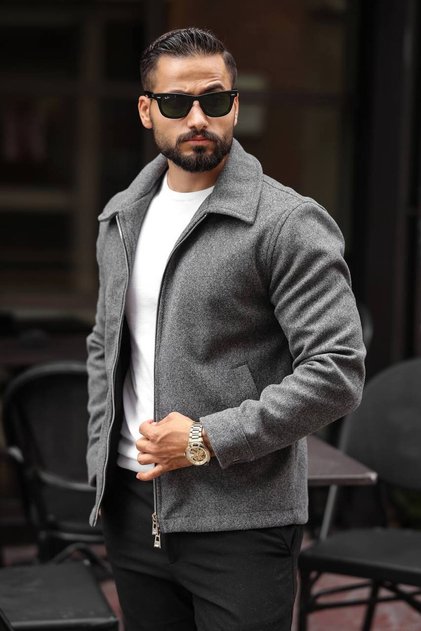 New Season Comfortable Cut Trendy Winter Men's Cashmere Jacket