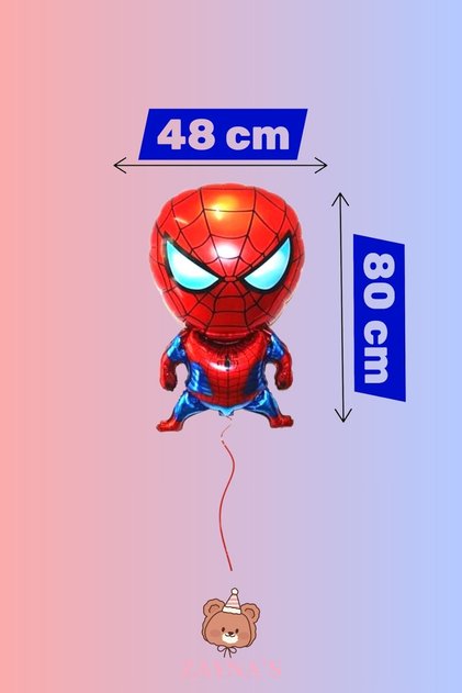 Marvel Örümcek Adam Temalı Karakter Folyo Balon Bacaklı