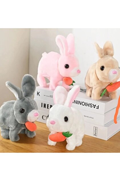 NB market Zıplayan tavşan peluş oyuncak ışıklı vik vik tavşan