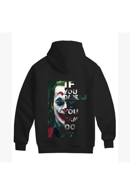 Exclusive for Joker Fans - Unisex Cotton Hooded Sweatshirt (Hoodie) with Joker Design