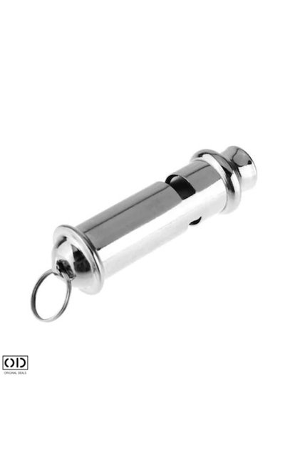 Fluier metalic de cercetaș militar pentru supraviețuire cu sunet foarte puternic, cu cablu și cutie, 7 cm, premium,