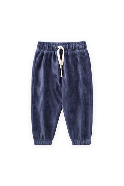Pantaloni Jogger din velur cu șnur 1-10 ani Albastru închis