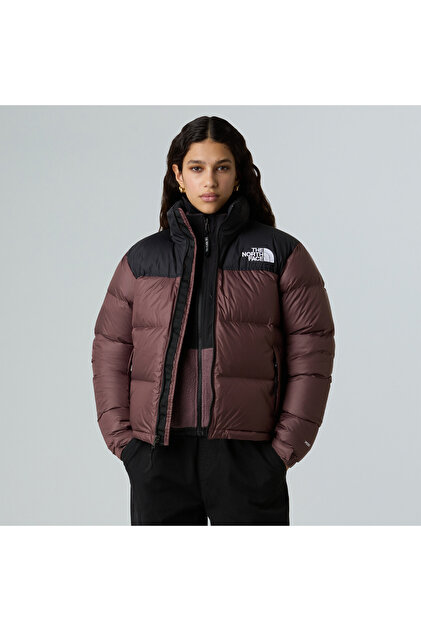 The North Face Kadın 1996 Retro Nuptse Mürdüm/Siyah Mont - Fiyatı