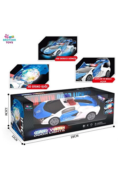 Brother Toys 3D Disko Işıklı Ve Müzikli 360 Derece Dönebilen